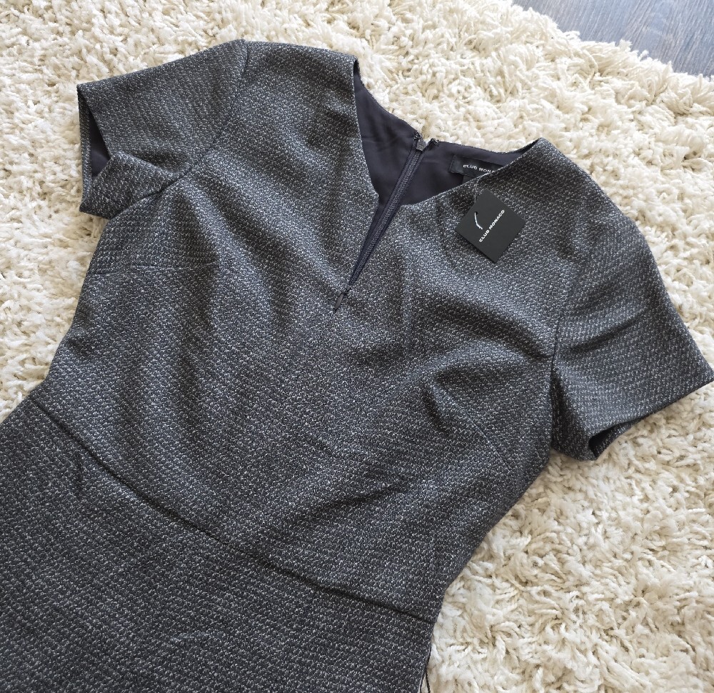 Club Monaco Gray Tailored Short-Sleeve Jumpsuit - Picture 5 of 7